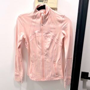 Baby pink lululemon define jacket